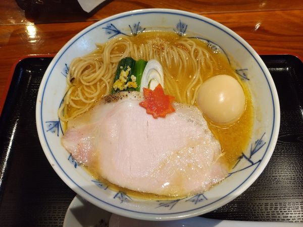 「味玉味噌そば ﾒﾝﾏ抜き」@食煅 もみじの写真