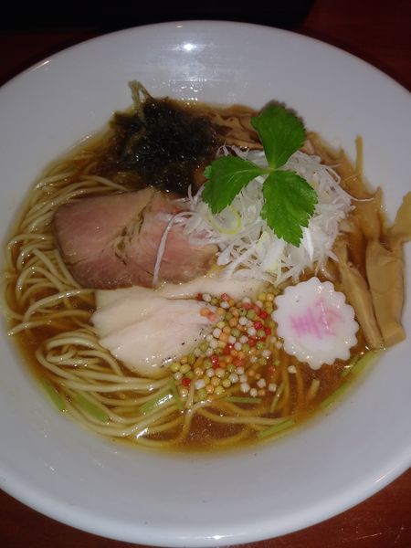 「めで鯛貝運そば」@中華そば 輝羅の写真