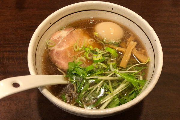 「和風味玉らーめん750円+ちゃーしゅー丼250円」@麺屋 旬の写真