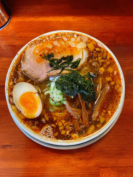 「辛い中華そば」@煮干し中華そば ぶっとび亭の写真