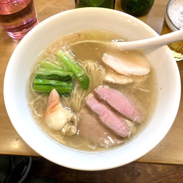 「【年末限定コラボラーメン】ホッキ貝と鴨と牛の彩SOBA」@麺屋 Hulu-luの写真