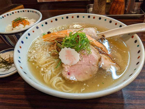 「白出汁新春麺」@らー麺 あけどやの写真