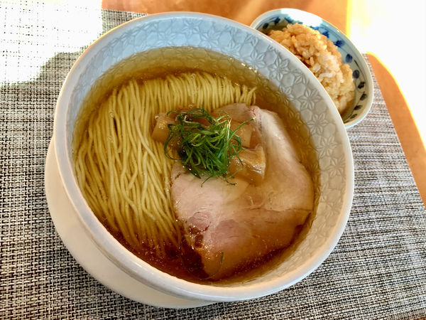 「塩煮干そば ＋ 焼豚ご飯」@柴崎亭の写真