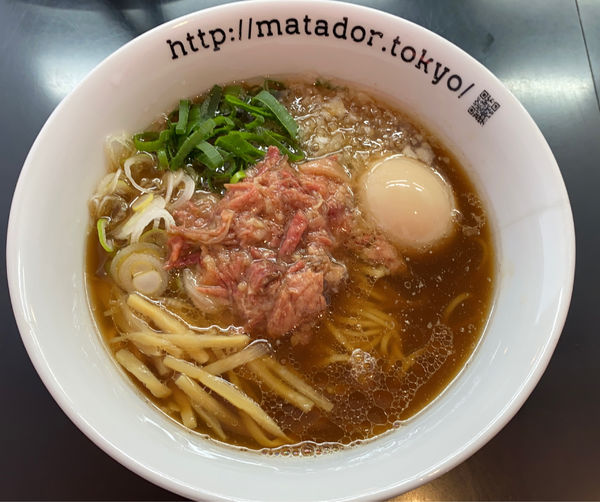 「味玉醤油らぁ麺」@牛骨らぁ麺 マタドール 本店の写真