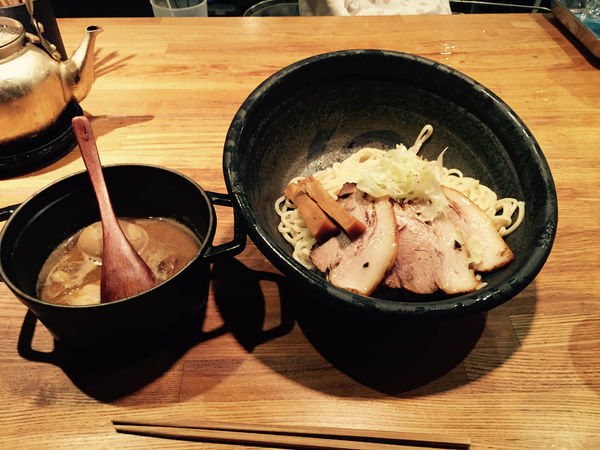 「味玉チャーシューもつつけ麺」@北野坂 奥の写真
