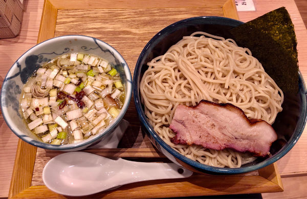 「青唐辛子酸辣雉つけ蕎麦 950 大盛り100」@中華蕎麦 時雨の写真