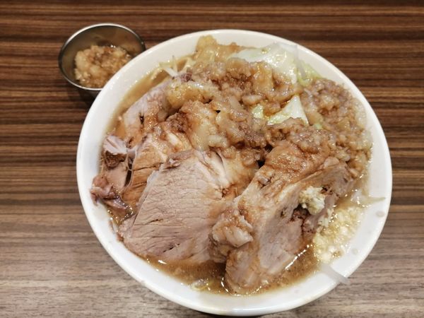 「ラーメン（300g）＋豚マシ」@夢を語れ 岐阜の写真