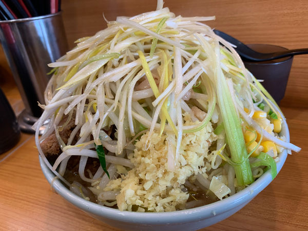 「プチ　生姜　ネギ　和風BB ニンニク　ヤサイ　アブラ」@ラーメン二郎 八王子野猿街道店2の写真