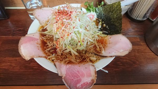 「ねぎﾁｬｰｼｭｰ900円+大盛150円」@奥久慈ラーメン なかざわの写真