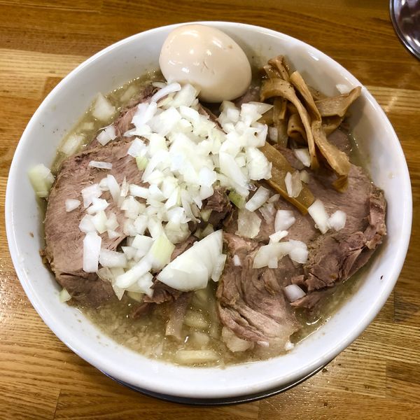 「肉中華そば￥1080＋大盛￥100」@中華そば136の写真