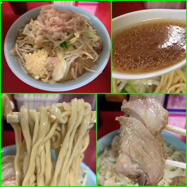 「小ラーメン¥780（麺硬め・ニンニク・アブラ）」@ラーメン二郎 中山駅前店の写真