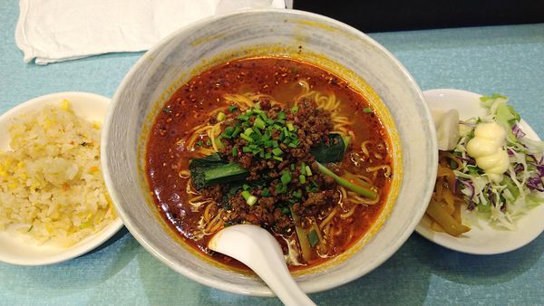 「担々麺セット￥750-」@四川厨房 隨苑の写真