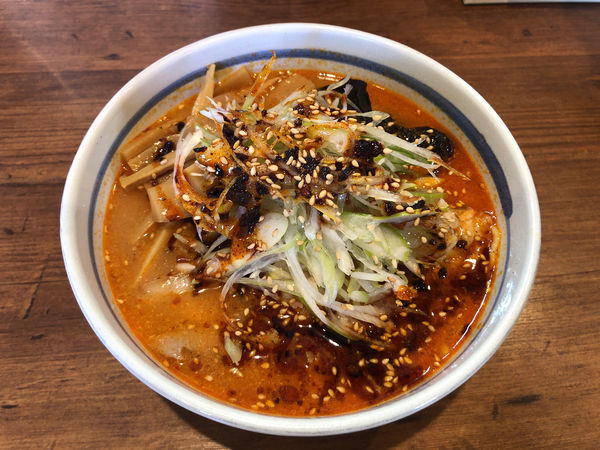 「辛味噌　ネギ　メンマ　麺硬め」@らーめん ふくのや 与野店の写真