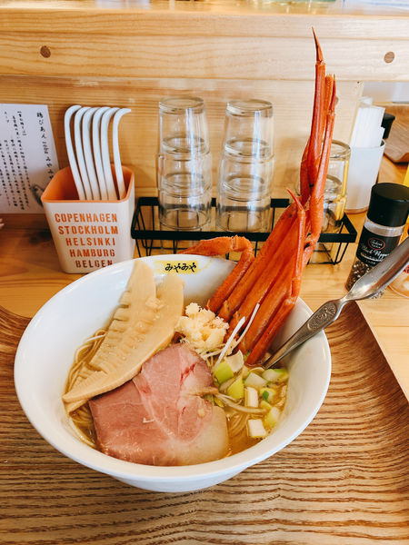 「蟹の潮そば」@鶏びあんSobaみやみやの写真