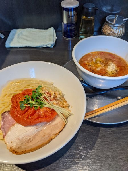 「トリュフトマトつけ麺」@つけ麺 中華そば アンタイNOODLESの写真