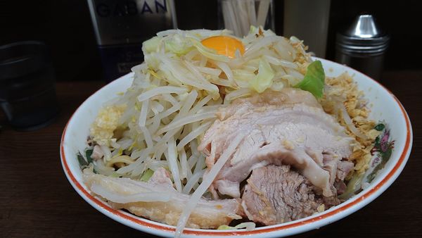 「汁なし、小」@ラーメン二郎 横浜関内店の写真