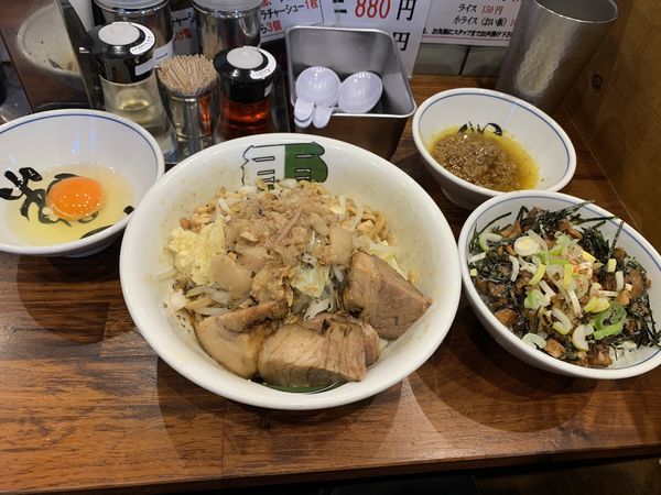 「汁無しそば」@雷 北松戸本店の写真