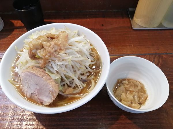 「らーめん　小　800円」@立川マシマシ 試作館の写真