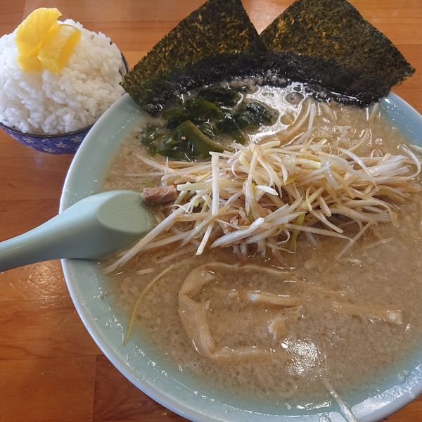 「正油ネギラーメン800円(硬め)、ライス140円」@ラーメンショップ 足利50号店の写真