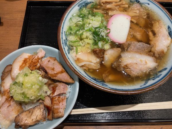 「中華そば+肉飯」@大宮 生田庵の写真