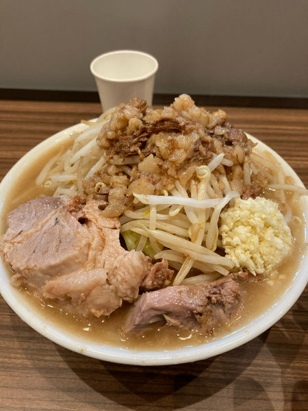 「ラーメン(300g)野菜マシ」@夢を語れ 岐阜の写真