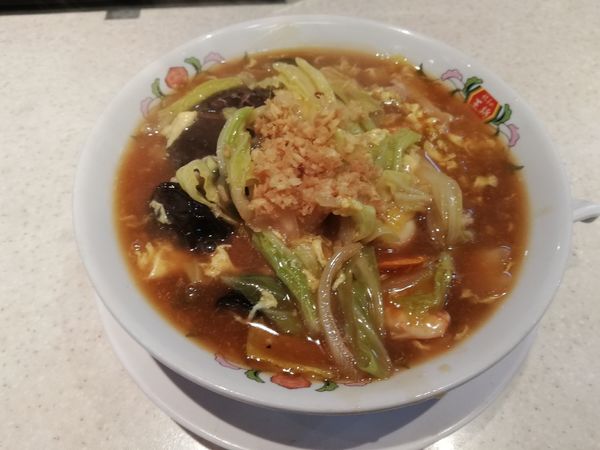 「五目あんかけラーメン　限定」@餃子の王将 本川越店の写真