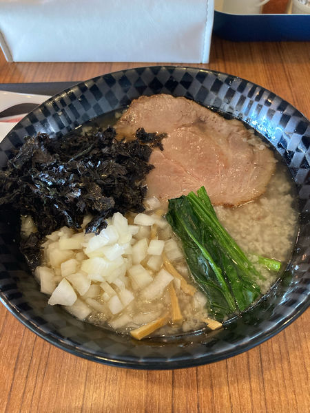 「燕三条中華そば（中脂、タマネギ、岩海苔トッピング）」@中華そば GO.TO.KU ～義～の写真