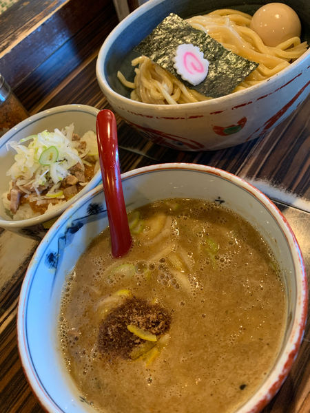 「味玉つけそば　赤」@中華そば 螢の写真