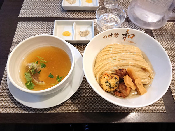 「3周年限定 鯛出汁昆布水塩つけ麺(中盛)」@つけ麺 和の写真