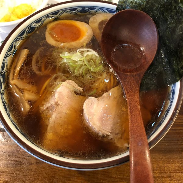 「まる徳中華そば（大盛）」@銀座 梵天の写真