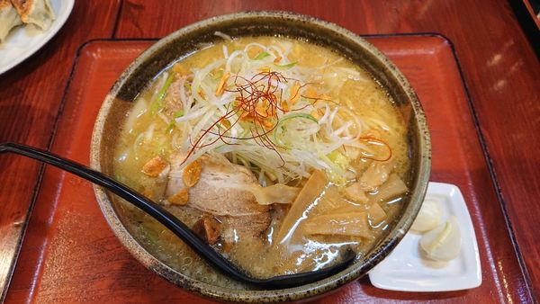 「にんにく暴れらーめん  870円」@らーめん げんき屋 友部駅前通り店の写真