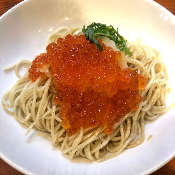 「限定和え麺 いくらおろし（温）300円」@麺＆cafe Coi.Coi.の写真