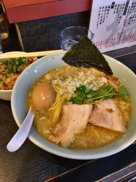 「本日の裏そば(渡蟹と海老味噌と蟹味噌出汁の塩そば」@塩そば 桑ばらの写真