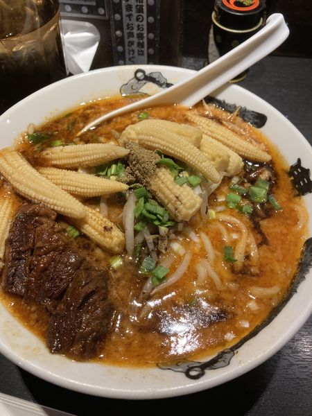 「カラシビ味噌ラーメンヤングコーン増し」@カラシビ味噌らー麺 鬼金棒 池袋店の写真