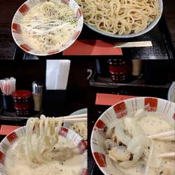 『豆乳クラムチャウダーつけ麺(￥800)』