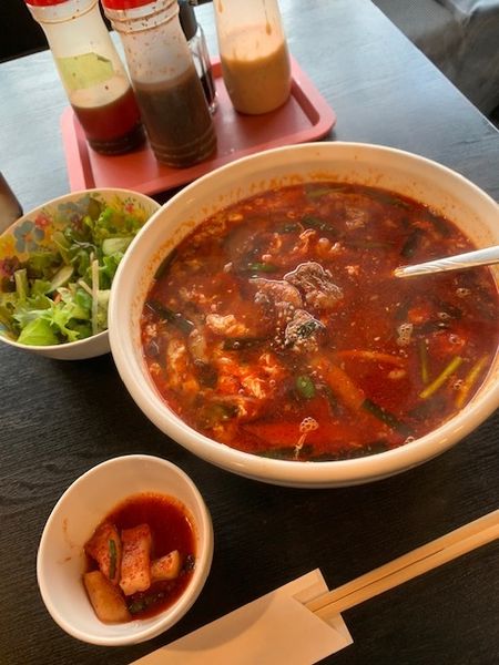 「カルビラーメンセット 750円（外税）」@炭火焼き肉 一億兆の写真