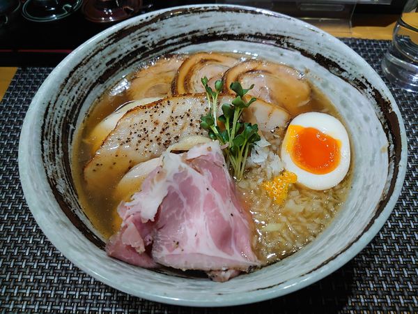 「特選石釜あご出汁麺」@西山屋の写真
