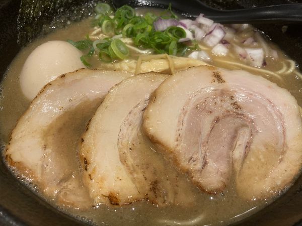 「特製煮干し背脂らぁめん（大）（細麺）」@小杉らぁめん 夢番地の写真