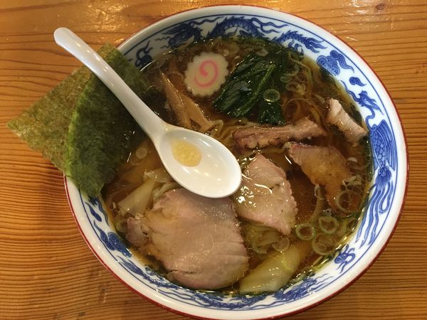 「ワンタン麺」@白河手打中華 賀乃屋の写真