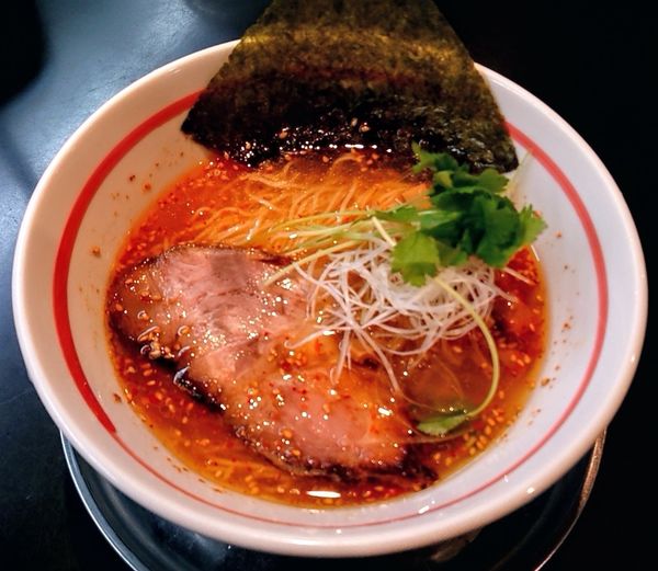 「鶏柳辛麺」@麺坊 炗の写真
