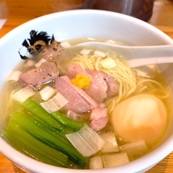 「味玉中華そば（塩）」@満鶏軒の写真