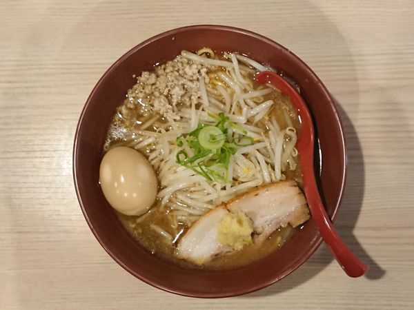 「焼き味噌＋半熟味玉」@拉麺 大公 南太田本店の写真