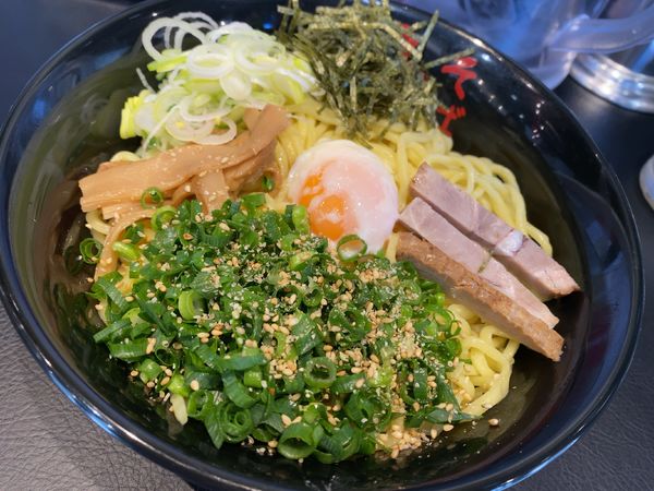 「辛味噌油そば(W盛り)＋スペシャルトッピングA」@東京油組総本店 津田沼組の写真