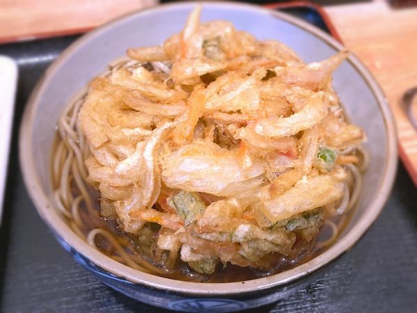 「ジャンボかきあげそば¥400」@金町うどんの写真