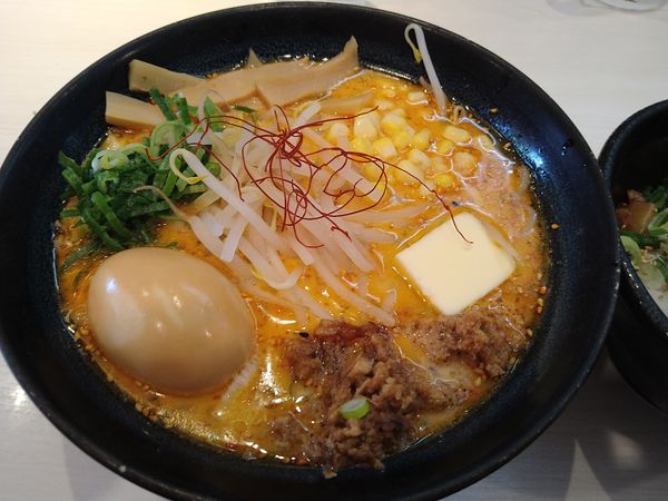 「ゴル味噌 肉飯セット 煮卵」@ゴル家 伊勢佐木モール店の写真