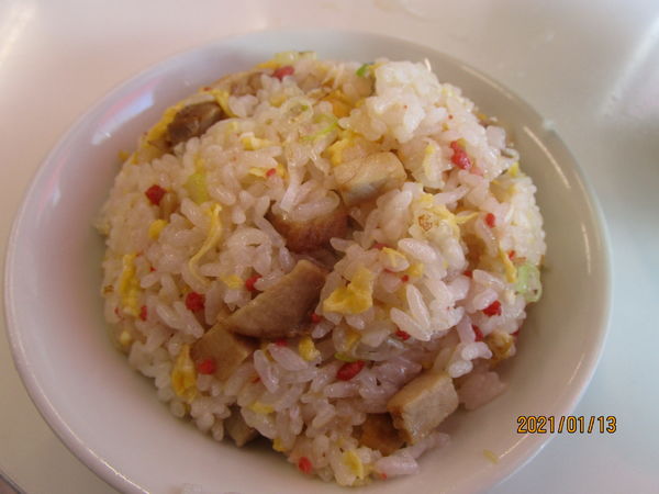 「半チャーハンラーメンset 750円」@中華タカノの写真