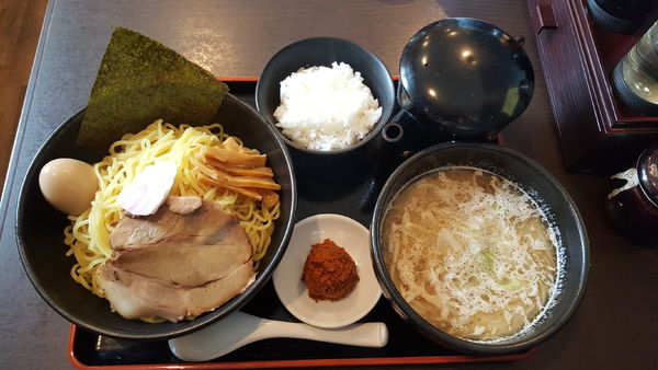 「濃厚醤油つけ麺大盛」@らーめん武まるの写真
