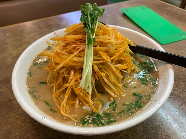「ネギ味噌ラーメン」@くるまやラーメン 足利山前店の写真