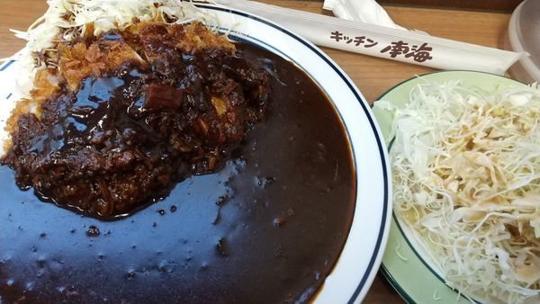 「カツカレー＋キャベツ」@キッチン南海 神保町店の写真
