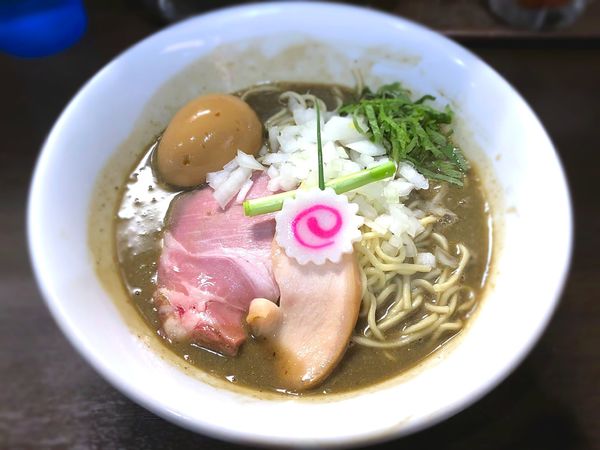 「味玉濃密な煮干しそば￥1,000」@中華そば いづるの写真